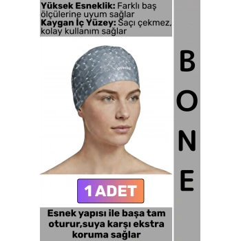 #Bone Konforlu Esnek Yumuşak Havuz Deniz Yüzme Kaygan İç Yüzey Çok Şık Kulağa Su Geçirmez Saç Bonesi
