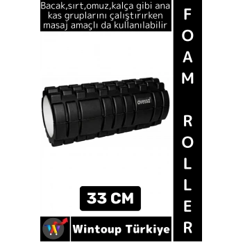 #FoamRoller Spor Fitness Egzersiz Pilates Yoga Masaj Esneme Bacak Sırt Bel Omuz Kalça Foam Roller