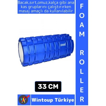 #FoamRoller Spor Fitness Egzersiz Pilates Yoga Masaj Esneme Bacak Sırt Bel Omuz Kalça Foam Roller