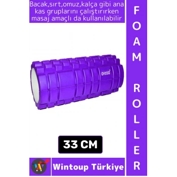 #FoamRoller Spor Fitness Egzersiz Pilates Yoga Masaj Esneme Bacak Sırt Bel Omuz Kalça Foam Roller