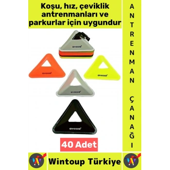 #AntrenmanMalzemesi Futbol Basketbol Voleybol Koordinasyon Hız Çeviklik Antrenman Çanağı 40 Adet