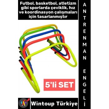 #AntrenmanMalzemesi Futbol Basketbol Atletizm Fitness Kondisyon Çeviklik Antrenman Engeli 5li SET