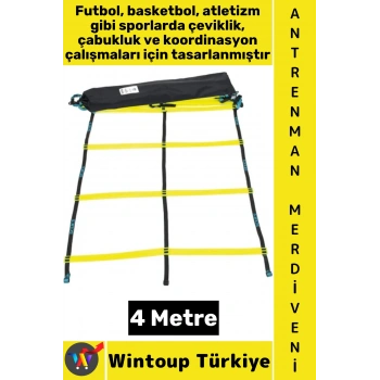#AntrenmanMalzemesi Futbol Basketbol Spor Koordinasyon Çabukluk Çantalı Antrenman Merdiveni 4 Metre