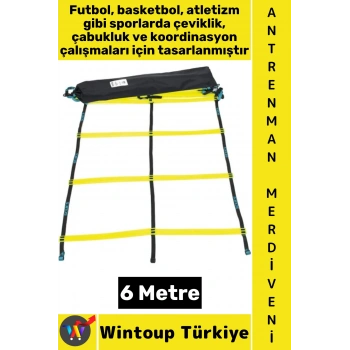 #AntrenmanMalzemesi Futbol Basketbol Spor Koordinasyon Çabukluk Çantalı Antrenman Merdiveni 6 Metre