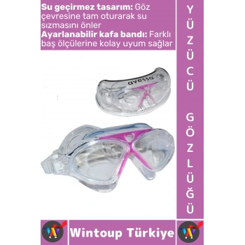 #Gözlük Ergonomik Konforlu Su Geçirmez Buğu Önleyici Ayarlanabilir Şık Çocuk Yetişkin Yüzücü Gözlüğü