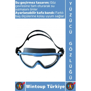 #Gözlük Yetişkin Çocuk Sızdırmaz Buğu Önleyici UV Korumalı Lens Çok Şık Ayarlanabilir Yüzücü Gözlüğü