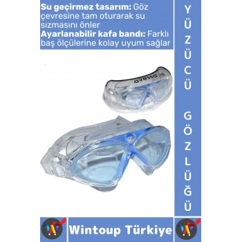 #Gözlük Ergonomik Konforlu Su Geçirmez Buğu Önleyici Ayarlanabilir Şık Çocuk Yetişkin Yüzücü Gözlüğü
