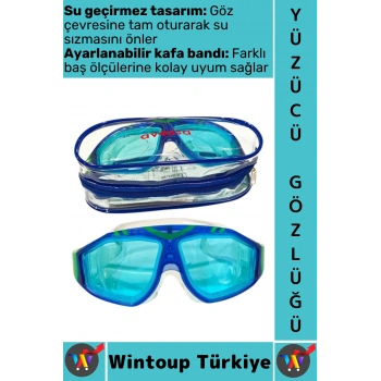 #Gözlük Özel Model Konforlu Sızdırmaz Buğu Önleyen Çok Şık Ayarlanabilir Deniz Havuz Yüzücü Gözlüğü
