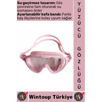 #Gözlük Yetişkin Çocuk Sızdırmaz Buğu Önleyici UV Korumalı Lens Çok Şık Ayarlanabilir Yüzücü Gözlüğü