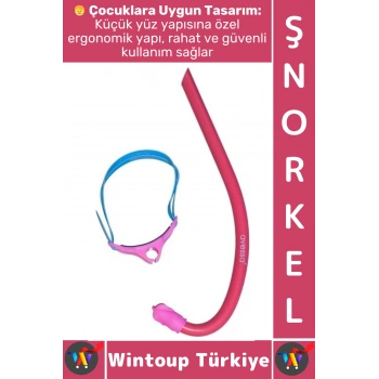 #Şnorkel Konfor Geniş Görüş Deniz Havuz Dalış Yüzme Eğitim Ayarlanabilir Çocuk Önden Dalış Şnorkeli