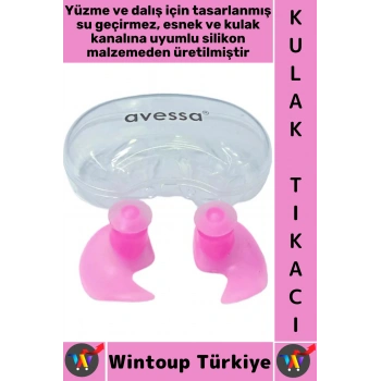 #KulakTıkacı Konforlu Esnek Su Geçirmez Gürültü Önleyen Havuz Deniz Dalış Yüzme Silikon Kulak Tıkacı