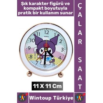 #Hediye Hediyelik Eşya Dekoratif Genç Çocuk Odası Masa Üstü Alarm Karakterli Çalar Saat 11 X 11 Cm