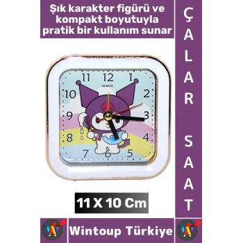 #Hediye Hediyelik Eşya Dekoratif Genç Çocuk Odası Masa Üstü Alarm Karakterli Çalar Saat 11 X 10 Cm