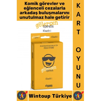 #Oyun Eğlenceli Kız Erkek Grup Arkadaş Ortamı Komik Görev Ceza Kart Oyunu Gülersen İçersin-Klasik 1