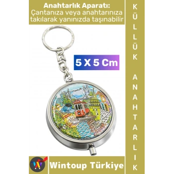 #Hediye Dekoratif Hediyelik Koleksiyon İstanbul Temalı Kapalı Alan Cep Küllüğü Anahtarlık 5 X 5 Cm