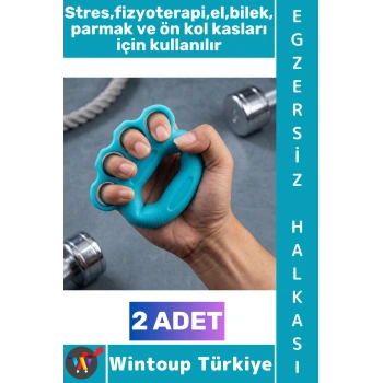 #EgzersizAleti Ameliyat Sonrası Fizyoterapi Rehabilitasyon Müzisyen Dağcı Sporcu Stres Atma Spor El Parmak Bilek Ön Kol Kas Güçlendirici Direnç Silikon Egzersiz Halkası 2 Adet
