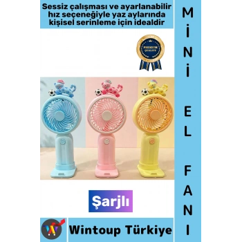 #Vantilatör Seyahat Tipi Kompakt Taşınabilir Hafif Sessiz Çalışma Ev Ofis Yaz Serinleme Şık Sevimli Kedi Figürlü Şarjlı Mini El Fanı Vantilatör