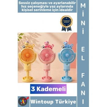 #Vantilatör Seyahat Tipi Kompakt Taşınabilir Hafif Sessiz Çalışma Ev Ofis Yaz Serinleme Şık İlgi Çekici Detaylı Su Hazneli Buharlı 3 Kademeli Şarjlı Mini El Fanı Vantilatör