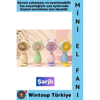 #Vantilatör Mini Gündelik Çanta Boy Seyahat Tipi Kompakt Taşınabilir Hafif Sessiz Çalışma Ev Ofis Yaz Serinleme Şık Detaylı Şarjlı El Fanı Vantilatör