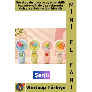#Vantilatör Gündelik Mini Çanta Boy Seyahat Tipi Kompakt Taşınabilir Hafif Sessiz Çalışma Ev Ofis Yaz Serinleme Şık Sevimli Detaylı Şarjlı El Fanı Vantilatör