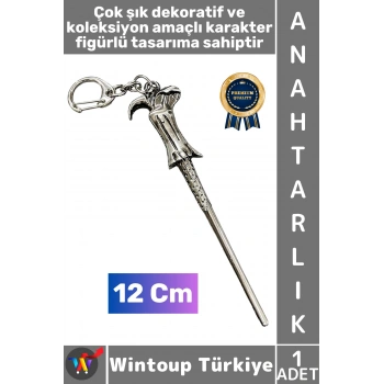 #Hediye Hediyelik Dekoratif Aksesuar Figür Koleksiyon Kırılma Çizilmeye Dayanıklı Karakter Figürlü Çok Şık Voldemort Anahtarlık 12 Cm