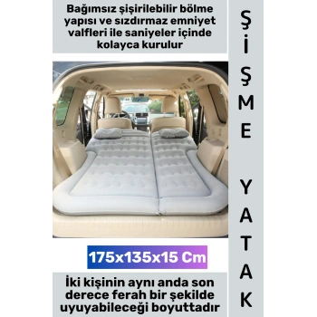 #Yatak Ergonomik Konforlu Panelvan Minibüs Kamp Piknik Outdoor Plaj Uzun Yol Seyahat Ekstra Dolgun Hızlı Kurulum Oversize Yumuşak Terletmez Kadife Kaplama Araç İçi Şişme Yatak