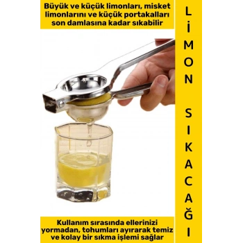 #LimonSıkacağı Dayanıklı Kırılmaz Bükülmez Kolay Temizlenir Mutfak Bar Kokteyl Sos Hazırlığı El Yormayan Pratik Paslanmaz Çelik Küçük Portakal Mandalina Misket Limon Sıkacağı