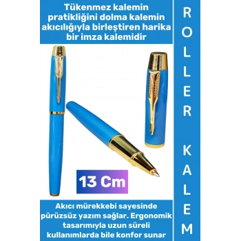 #Kalem Pürüzsüz Yumuşak Kolay Estetik Yazım Anneler Babalar Öğretmenler Günü Hediyelik Not Hatıra Anı Defteri Günlük Tutma Çok Şık Gold Detaylı İmza Metal Roller Kalem