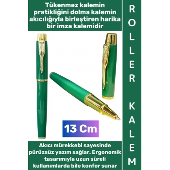 #Kalem Pürüzsüz Yumuşak Kolay Estetik Yazım Anneler Babalar Öğretmenler Günü Hediyelik Not Hatıra Anı Defteri Günlük Tutma Çok Şık Gold Detaylı İmza Metal Roller Kalem
