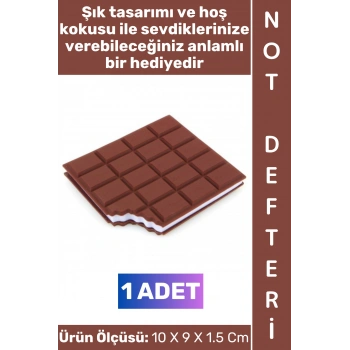 #Defter Dekoratif Sevgili Eş Nişanlı Anlamlı Hediye Okul Günlük Ders Şık Estetik Kahverengi Çikolata Görünümlü Kokulu Not Defteri