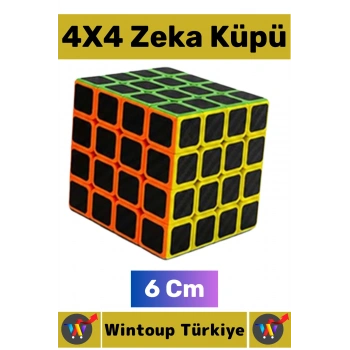 #Oyuncak Premium El Göz Koordinasyon Geliştirici Çocuk Eğitici Öğretici Stres Giderici Eğlenceli İlgi Çekici Karbon Fiber Görünümlü 4 X 4 Çocuk Zeka Küpü 6 Cm
