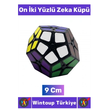 #Oyuncak Premium El Göz Koordinasyon Geliştirici Çocuk Eğitici Öğretici Stres Giderici Eğlenceli İlgi Çekici On İki Yüzlü Çocuk Megaminx Zeka Küpü 9 Cm
