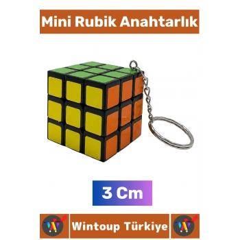 #Anahtarlık Dekoratif Süs Çocuk El Göz Koordinasyon Geliştirici Eğitici Öğretici Bulmaca Stres Giderici Eğlenceli Çok Şık Koleksiyon Hediye Akıl Zeka Küpü Mini Rubik Anahtarlık 3 Cm
