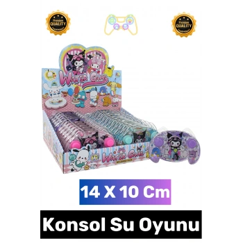 #Oyun Çocuk Eğitici El Göz Koordinasyonu Beceri Gelişimi Eğlenceli Stres Atma Halka Geçirme Oyun Koleksiyon Hediyelik Şık Nostaljik Kuromi Tasarımlı El Konsolu Su Oyunu