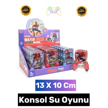 #Oyun Çocuk Eğitici El Göz Koordinasyonu Beceri Gelişimi Eğlenceli Stres Atma Halka Geçirme Oyun Koleksiyon Hediyelik Şık Nostaljik Örümcek Adam Tasarımlı El Konsolu Su Oyunu