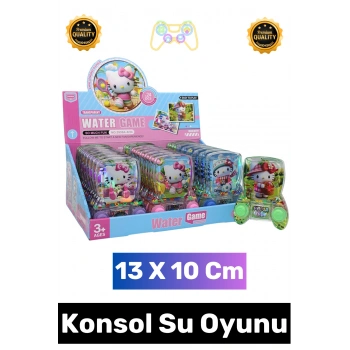 #Oyun Çocuk Eğitici El Göz Koordinasyonu Beceri Gelişimi Eğlenceli Stres Atma Halka Geçirme Oyun Koleksiyon Hediyelik Şık Nostaljik Hello Kitty Temalı Şeffaf Gövdeli El Konsolu Su Oyunu