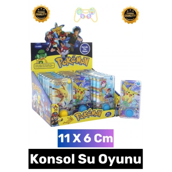 #Oyun Çocuk Eğitici El Göz Koordinasyonu Beceri Gelişimi Eğlenceli Stres Atma Halka Geçirme Oyun Koleksiyon Hediyelik Şık Nostaljik Pikachu Pokemon Temalı El Konsolu Su Oyunu