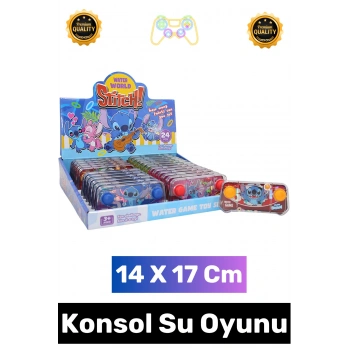 #Oyun Çocuk Eğitici El Göz Koordinasyonu Beceri Gelişimi Eğlenceli Stres Atma Halka Geçirme Oyun Koleksiyon Hediyelik Şık Nostaljik Stitch Tasarımlı Dikdörtgen El Konsolu Su Oyunu
