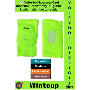 #Dizlik Profesyonel Uzun Ömürlü Hareket Kısıtlamayan Konforlu Tam Kalıp İlgi Çekici Fosforlu Renk Tasarımı Güçlü Dayanıklı Koruyucu Spor Voleybol Dizliği