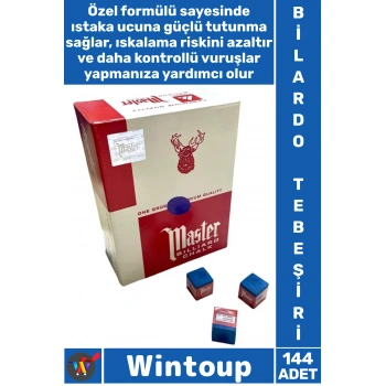 #BilardoProfesyonel Arkadaş Grup Eğlenceli Cafe Bar Ev Ortamı Turnuva Oyun Salonu Billiard Yüksek Tutuş Gücü Tozlanma Iskalama Önleyici Dengeli Vuruş Net Görüş Mavi Bilardo Istaka Tebeşiri 144 Adet