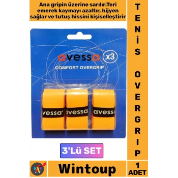 #Tenis Profesyonel Uzun Ömürlü Sıcak Nemli Hava Ter Emici Kayma Önleyici Tam Konforlu Tutuş Vuruş Desteği Spor Antrenman Tenis Overgrip 3lü Set