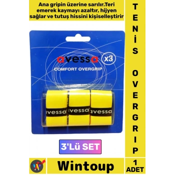 #Tenis Profesyonel Uzun Ömürlü Sıcak Nemli Hava Ter Emici Kayma Önleyici Tam Konforlu Tutuş Vuruş Desteği Spor Antrenman Tenis Overgrip 3lü Set