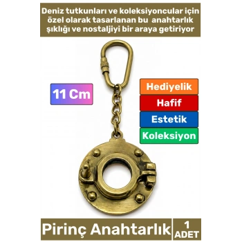 #Anahtarlık Özel Üretim Denizci Temalı Marin Sevgili Babalar Öğretmenler Günü Dekoratif Hediyelik Koleksiyon Estetik Antika Görünümlü Pirinç Lumbuz Tasarımlı Anahtarlık 11 Cm