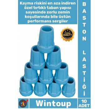 #Baston Kaymaz Kauçuk Yedek Uç Dayanıklı Yürüme Yardımcısı Aparatı Ortopedik 10 Adet Baston Lastiği