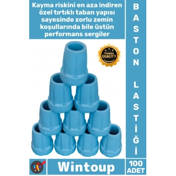 #Baston Kaymaz Kauçuk Yedek Uç Dayanıklı Yürüme Yardımcısı Aparatı Ortopedik 100 Adet Baston Lastiği