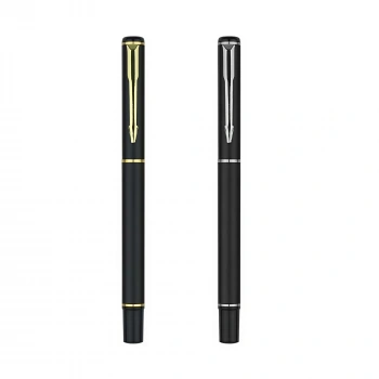 801 - Roller Kalem - Mat Siyah-Gold