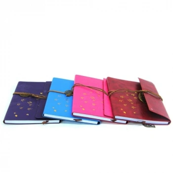 Ağaç Baskılı Deri Kaplı Defter
