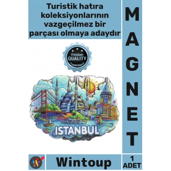 #Magnet 3D Katmanlı Hediyelik Turistik Modern Buzdolabı Şehir Silüeti Ahşap İstanbul Temalı Magnet