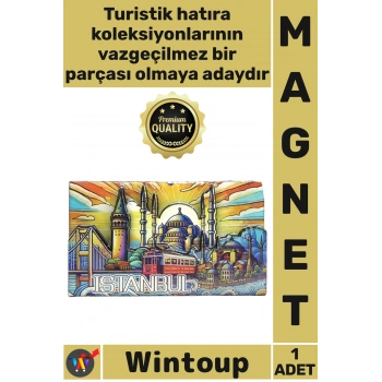 #Magnet Model Silüet Dekoratif Hediyelik Buzdolabı Eşyası Şık Tasarım Ahşap İstanbul Temalı Magnet