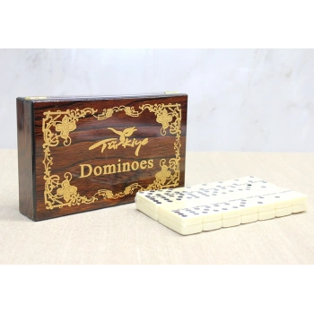 Ahşap Kutulu Domino Oyunu Alk4220